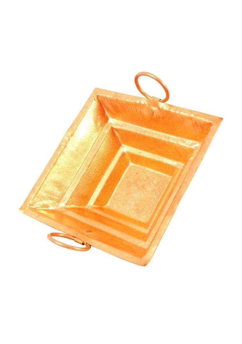 Anshraj Copper Patra for Yagya Poojan 10x10x4 Point 2 Inch - Indya