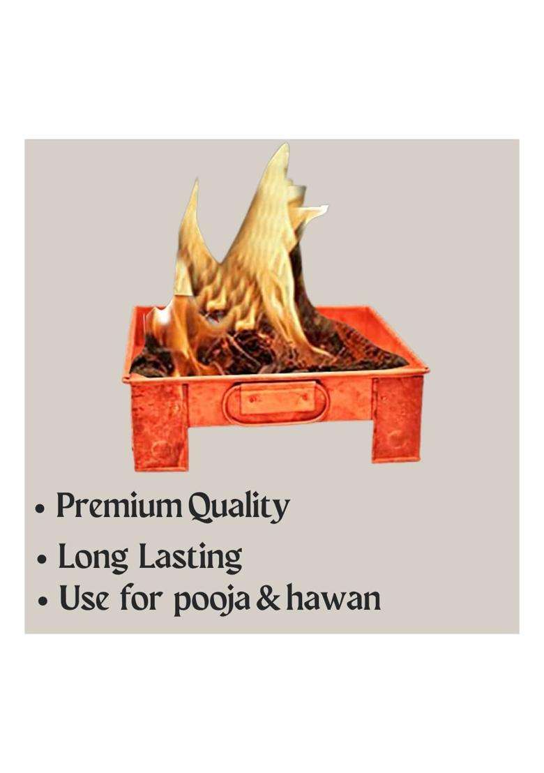 Adalic Havan Kund Pure Copper with Handle on Both Side for Yagya Kund Deepawali Pujan Grah Puja Birth - Indya