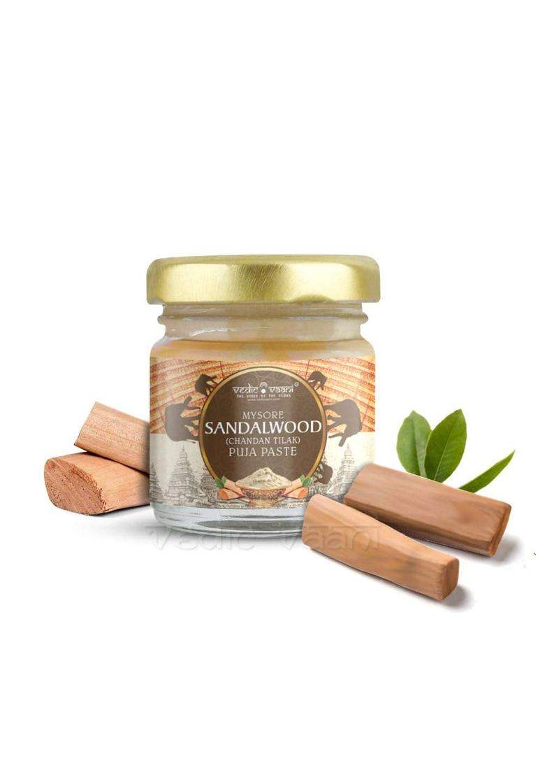 Vedic Vaani Mysore Sandalwood Chandan Tilak Puja Paste Chandan Tika - Indya