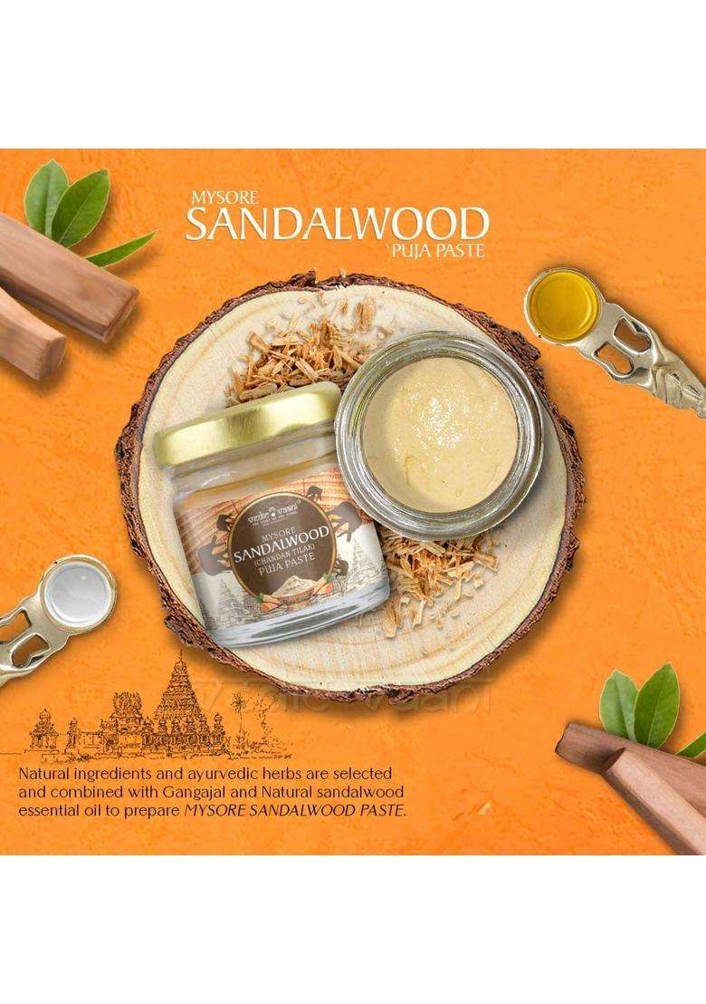 Vedic Vaani Mysore Sandalwood Chandan Tilak Puja Paste Chandan Tika - Indya