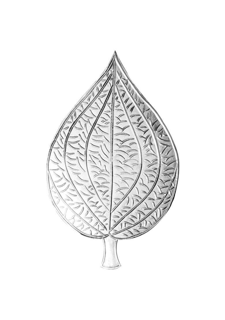 Hem Jewels 999 Pure Silver Nagarvel Paan for Puja and Havan Silver Betel Leaf - Indya