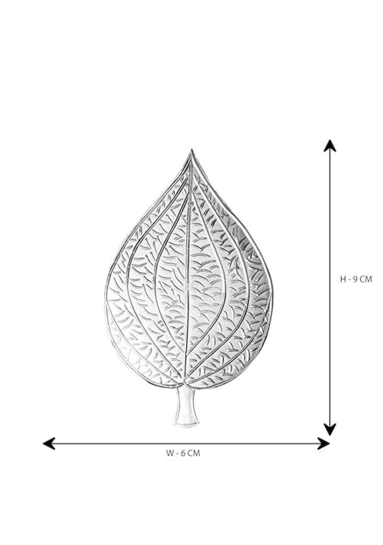 Hem Jewels 999 Pure Silver Nagarvel Paan for Puja and Havan Silver Betel Leaf - Indya