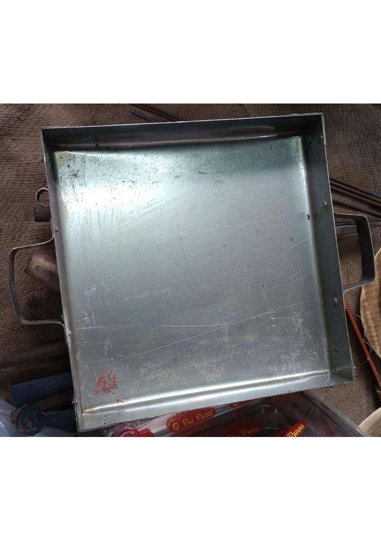 Silver Aadityaas Square Yagya Kunda Pond Well Hawan Jogya Havan Kund Pot Tray - Indya