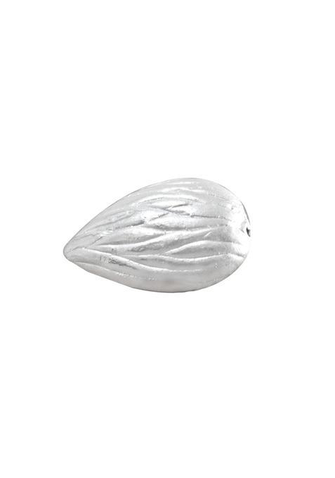 KMJ Pure Silver Dry Fruit Almond Figurine for Pooja and Havans