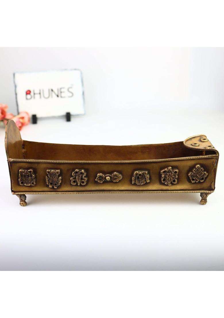 Bhunes Brass Incense Burner Dhoop Dani Agarbatti Holder Sambrani Dhuni Cup Pooja Aromatherapy Fragrance Burner - Indya