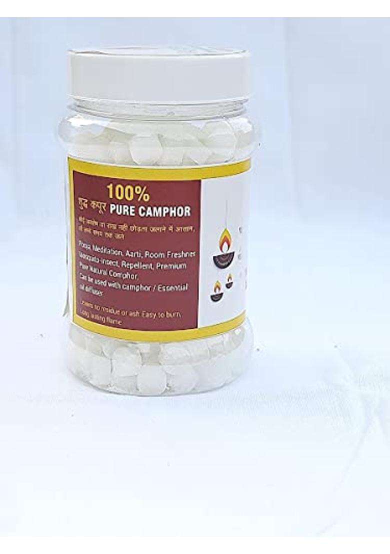 Agnirva Grade a Natural Organic Kapoor Camphor Desi Kapur Pachcha Kapur Karpooram Dagadiya Kapur Pack of 1 - Indya