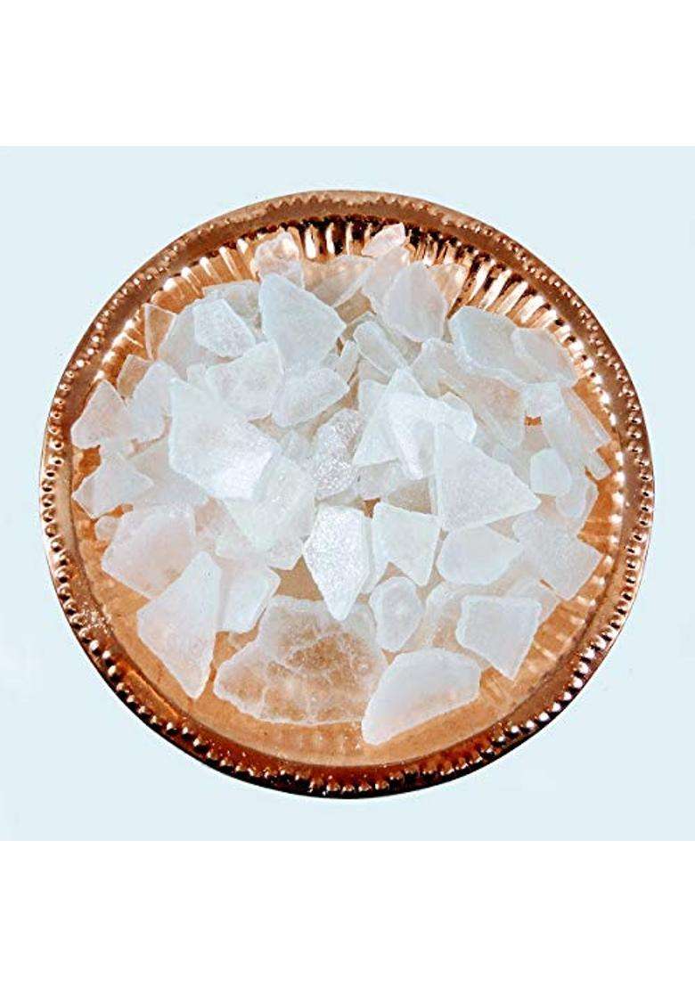 Agnirva Grade a Natural Organic Camphor Kapur Brass Kapur Desi Kapur Pachcha Karpooram for Puja Havan - Indya