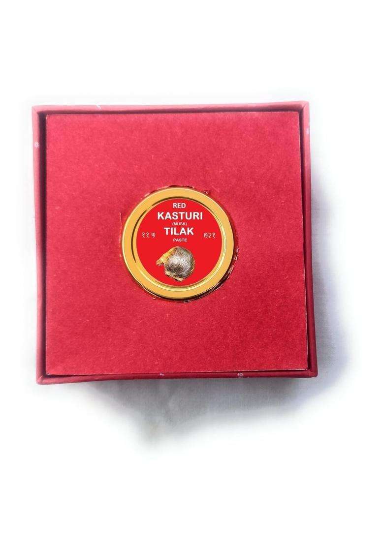 Paste 25G Lal Musk Tika for Pooja Havan and Mandir Rituals Devotional Tika - Indya