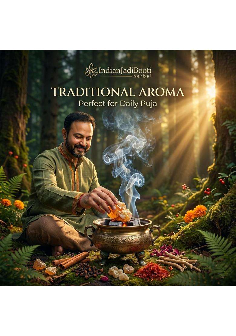 Indianjadibooti Brown Loban Spl 900 Grams Pack Pack of 2 - Indya
