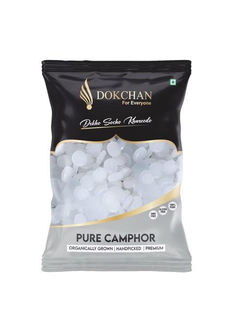 Dokchan White Air Purifying Pure Camphor for Pooja Natural Aromatic Kapoor for Havan Puja Diffuser Pack of 800