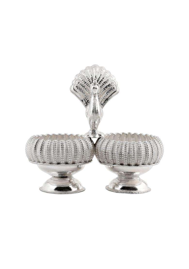 Muthoot Pappachan Swethavarsham BIS Hallmarked Kumkum Holder 925 Purity - Indya