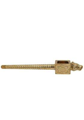 South Indian Arts Brass Nandhi Havan Spoon Gold 3 Inch 1 Piece
