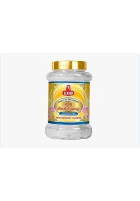 LEO Shuddh Bhimseni Camphor Pacha Karpooram 250G X 2 Jars Pure Natural Bhimseni Kapoor for Pooja Aarti Havan