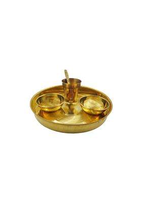 Spillbox Gold Brass Puja Thaliset Pooja Arati Diya