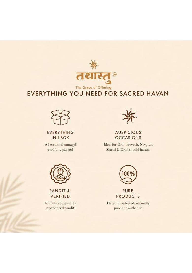 Tathastu Complete Rudra Abhishek Kit 24 Premium Puja Essentials - Indya