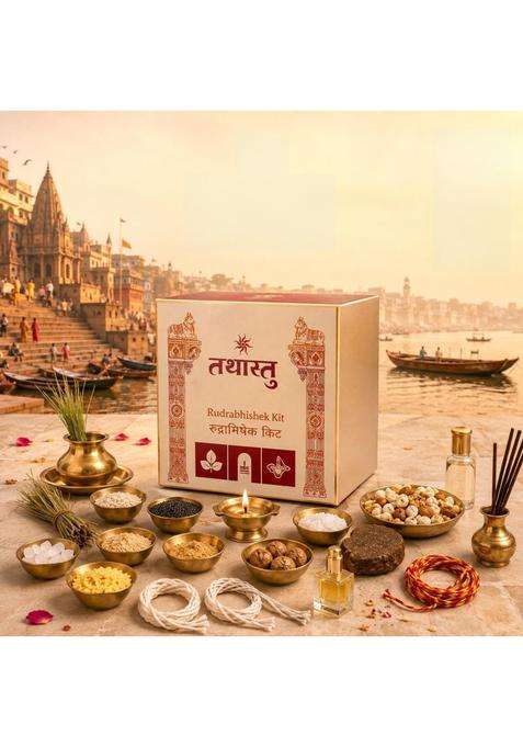 Tathastu Complete Rudra Abhishek Kit 24 Premium Puja Essentials