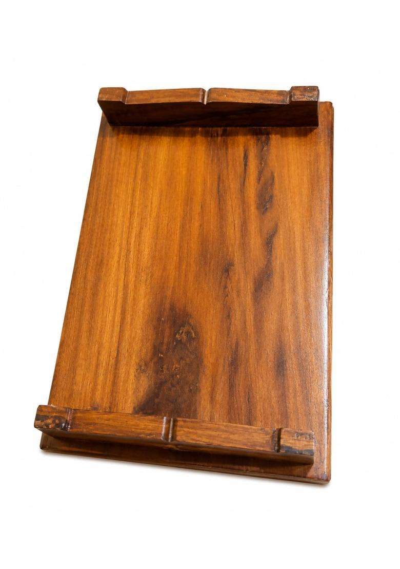 Brown ARS Handcrafted Wooden Puja Peeta Chowki Stool Palaka - Indya