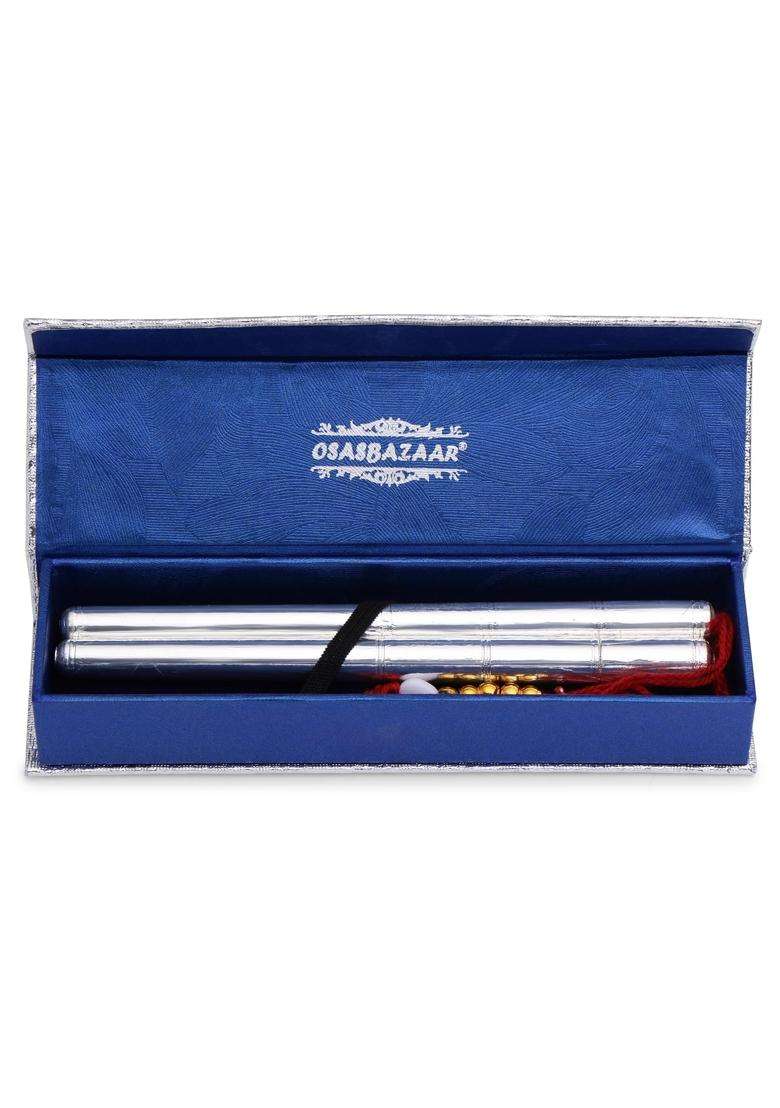 Osasbazaar Pure Silver Danka for Ganesh Puja Ganesh Chaturthi Silver Sticks for Puja Rituals - Indya
