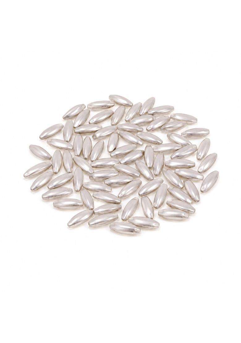 Osasbazaar Silver Rice for Puja Temple at Home 99 Percent Purity Certified Set of 51 - Indya