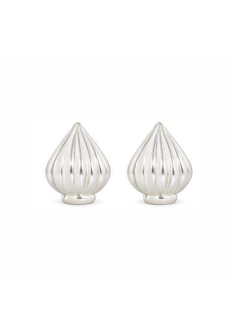 The Stardust Studio Real Silver Modak for Ganesh Puja Chandi Modak for Home Temple Pack of 2