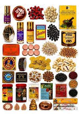 Padmavathi Enterprises 34 Combo Complete Pooja Samagri Set Javadhu Punugu Aragaja Attar Dasangam Gorojanam
