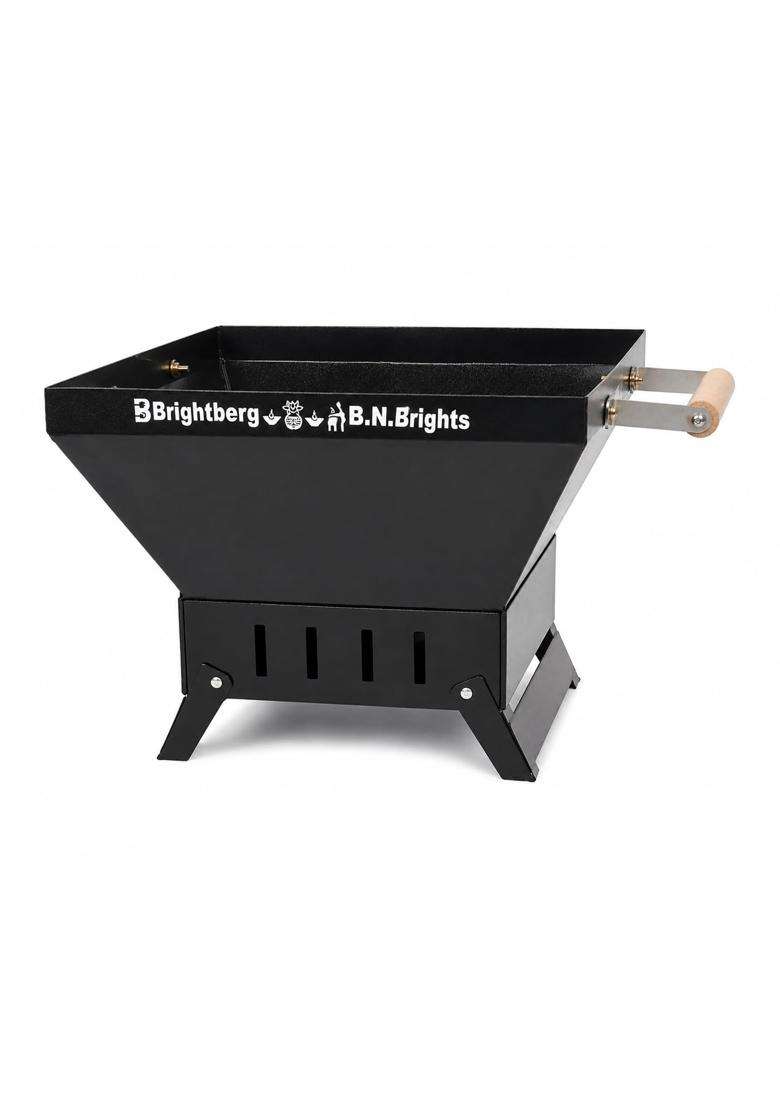 Brightberg Black Havan Kund CRC Seat Powder Coating Body for Hanuman Pooja Devi Pooja and All of Pooja - Indya