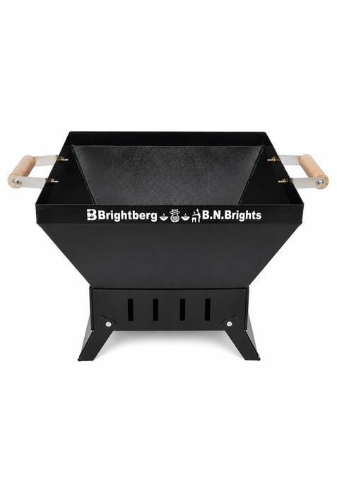 Brightberg Black Havan Kund CRC Seat Powder Coating Body for Hanuman Pooja Devi Pooja and All of Pooja