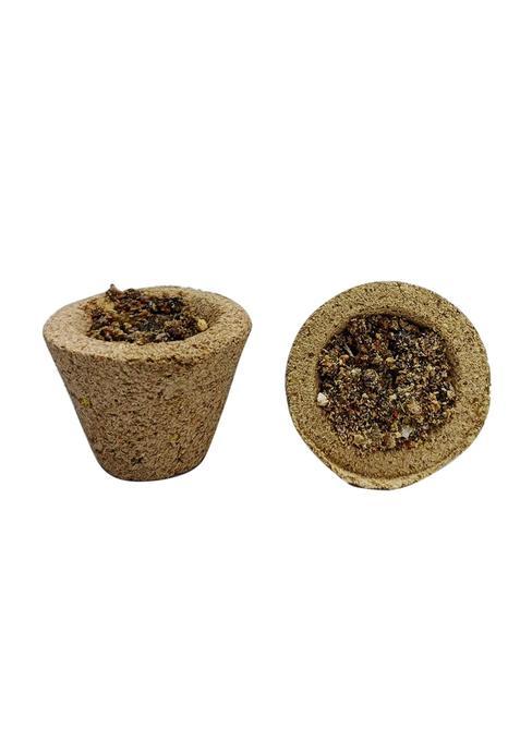 9Dzine Natural Guggal Dhoop Hawan Cups 36 Pieces Pooja Essentials for Home Mandir and Diwali Puja