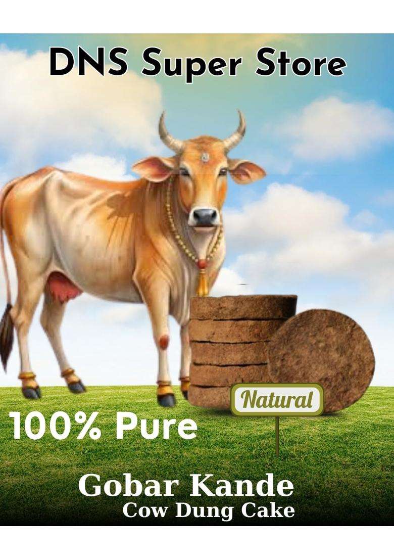 DNS Super Store Delight Junction Natural Gobar Kande 100 Percent Cow Dung Cakes for Havan Yagya and Puja - Indya