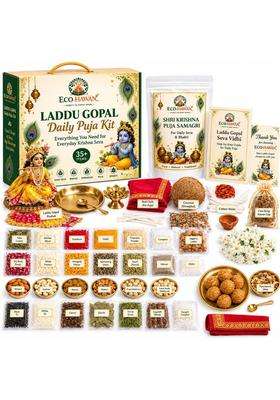 ECO Hawan Multicolour Laddu Gopal Daily Puja Kit Everything You Need for Everyday Krishna Seva