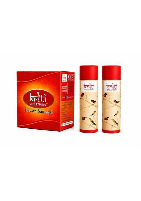 Kriti Creations Hawan Samagri 500GM with Lavender and Patchouli Incense Dhoop Cones Combo Pack for Puja