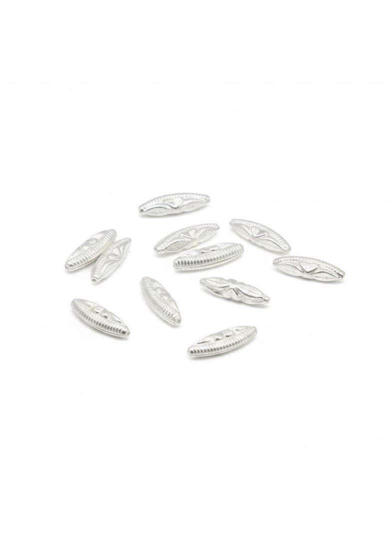 Hulasi 925 Pure Silver Rice Grain Chawal Ke Daane Sterling Silver - Indya