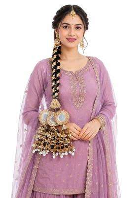 Simka Kaudi Heavy Design Punjabi Paranda with Jhumka for Women and Girls Hair Extension Braid Tassles Patiala