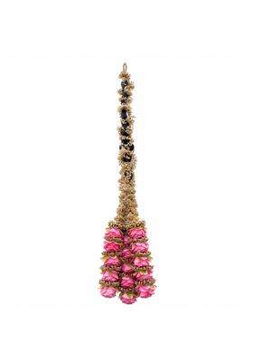 Forever Trend 26 Pink Rose Pranda for Women and Girls 30 Inch Handmade Punjabi Parandi