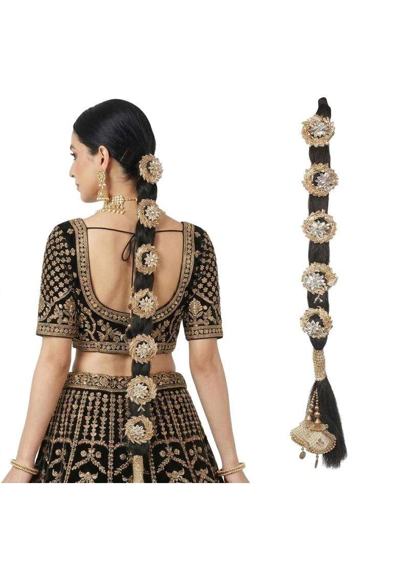 Ritzkart Traditional Bridal Punjabi Paranda 27 Inch Heavy Decorative Hair Accessory for Women Stylish Panjabi - Indya