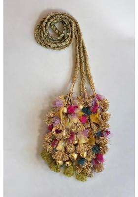 Moon and Mei Multicolour Chulbuli Paranda Traditional Handmade Parandi Hair Extension for Women and Girls