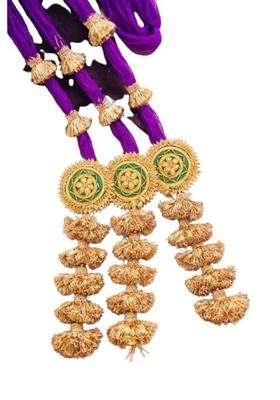 Peppy Paranda Punjabi Paranda for Women Traditional Handcrafted Hair Braid Accessory with Golden Tassels