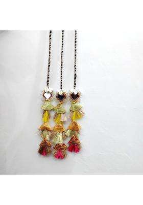 Multicolor Rangzaar Tassel Hair Paranda Traditional Indian Hair Extension for Women