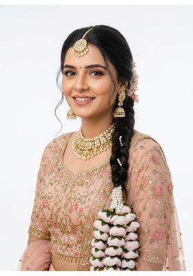 Style Speaks India Regal Punjabi Paranda Bridal Braid Accessory Peony Flower Hair Tassel Paranda for Jaggo