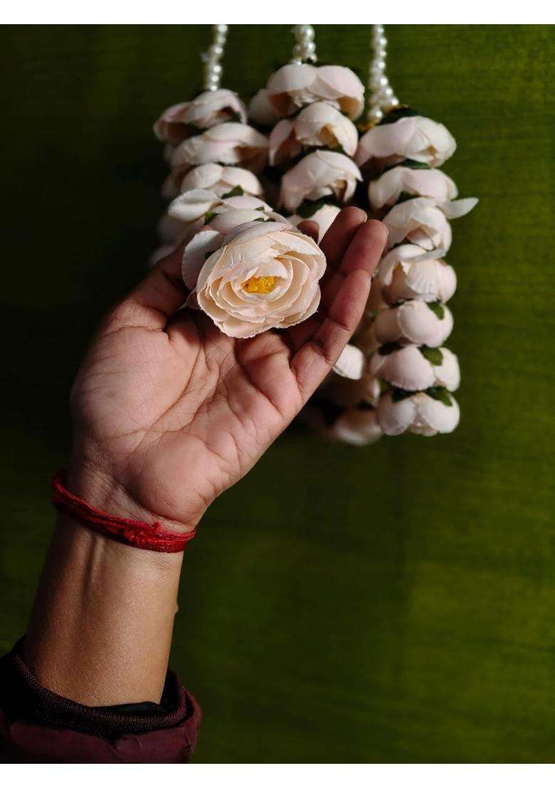 Style Speaks India Regal Punjabi Paranda Bridal Braid Accessory Peony Flower Hair Tassel Paranda for Jaggo - Indya