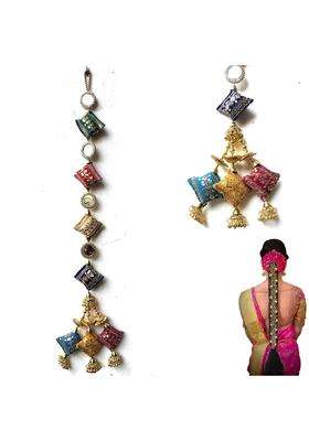 Sandynavz Hair Jewellery Choti Jadai Billai Handicraft Hair Decoration Wedding Bridal for Women Pack of 1