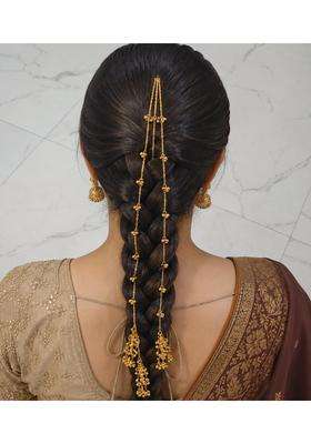 Rimr Kashmiri Ghungroo Paranda for Women and Girls Traditional Handmade Hair Tassel Accessory for Braids