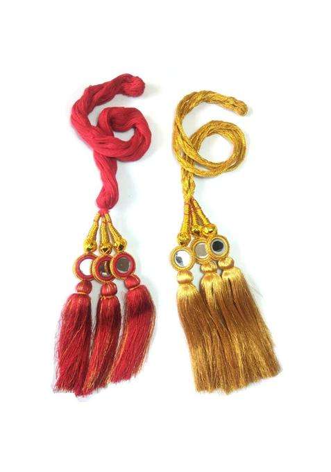 Chronex Punjabi Paranda Parandi Choti Braid Tassles Hair Accessories Pack of 2