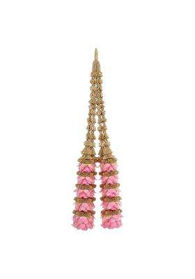Shri Bihari Ji Creation Pink Traditional Paranda for Women