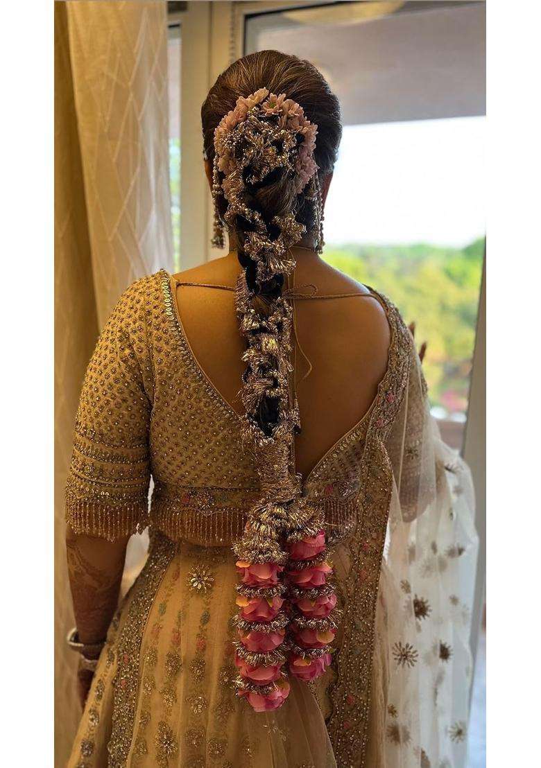 Shri Bihari Ji Creation Pink Traditional Paranda for Women - Indya