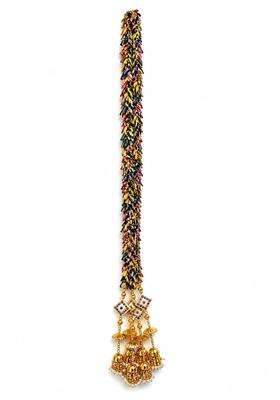 Traditional Punjabi Bridal Paranda for Women with Multicolour Thread Work