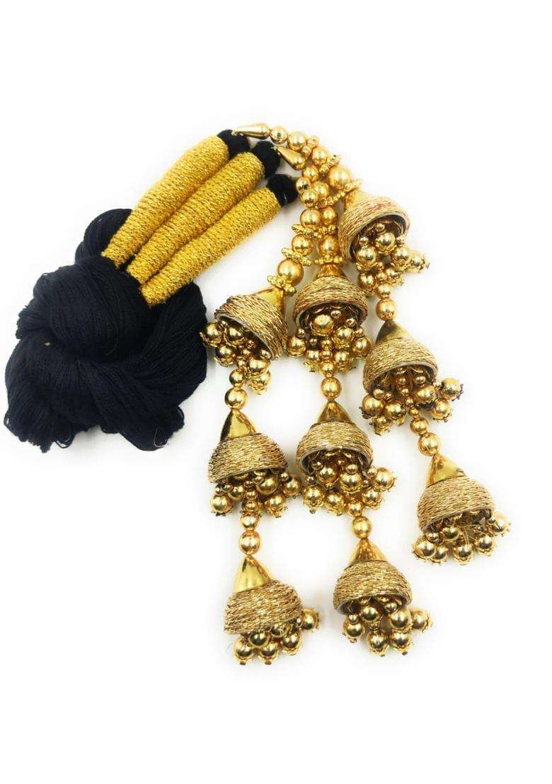 Simka Patiala Shahi Paranda Parandi for Women Braid Tassles Hair Extension Choti Ethnic Hair Pack of 2 - Indya