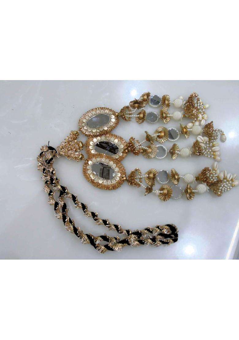 Strala Hair Extensions for Women and Girls Parandi Used As Braid Choti Hair Gold Color Pcs Pack of 1 - Indya