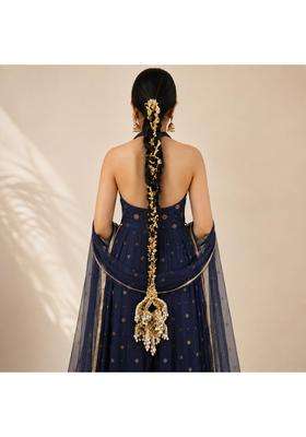 Beyond Products Punjabi Paranda for Women Heavy Stylish Hair Accessory for Hair Golden