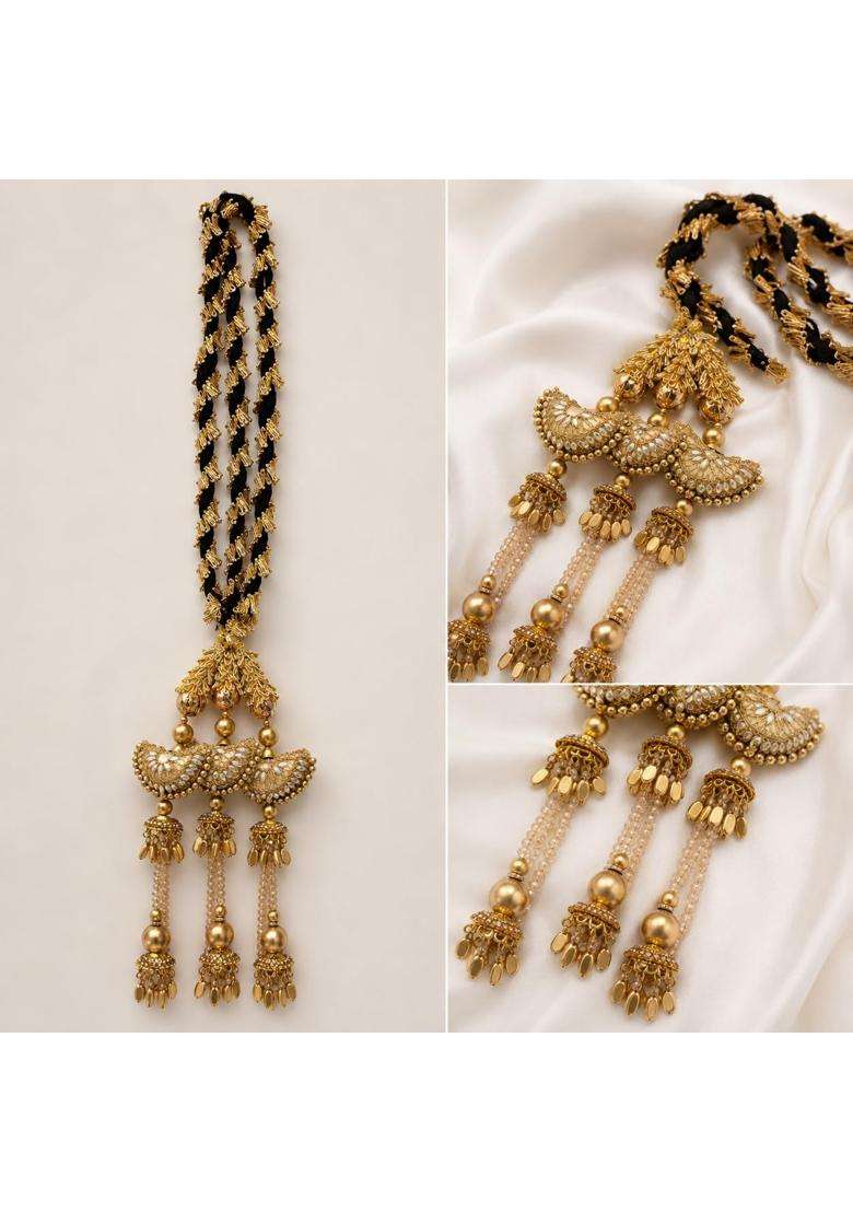 Beyond Products Punjabi Paranda for Women Heavy Stylish Hair Accessory for Hair Brown - Indya